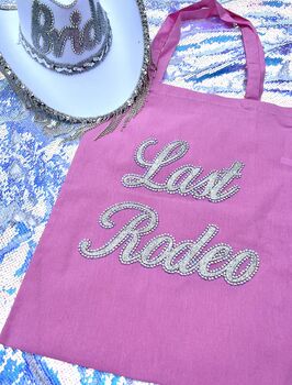 Personalised Rhinestone Tote Bag, 2 of 3