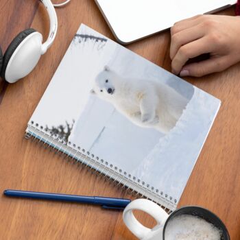 A5 Spiral Notebook Featuring A Polar Bear Cub, 2 of 2