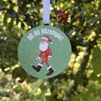 Weight Loss Jab Father Christmas Decoration, 2 of 2