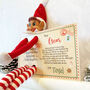 Personalised Christmas Elf Arrival Postcard, thumbnail 2 of 4