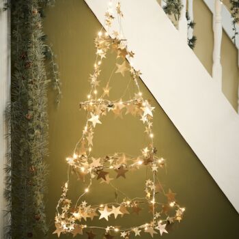 Golden Stars Wire String Fairy Lights, 2 of 3