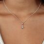 Sterling Silver Faceted Star Necklace, thumbnail 3 of 6