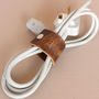 Leather Cable Organisers Set Of Four, thumbnail 3 of 12
