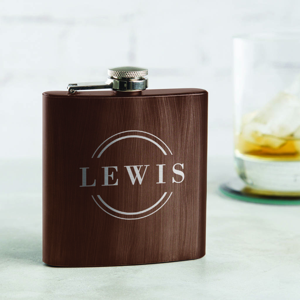 Personalised Name Hip Flask For Men, 1 of 3