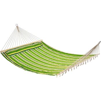 Double Cotton Hammock Camping Swing Outdoor Hanging Bed, 9 of 10