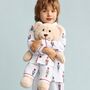 Alexander Boys Pyjama Set With Matching Teddy Bear, thumbnail 1 of 3