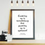 Brush Style Personalised Quote Print, thumbnail 8 of 11