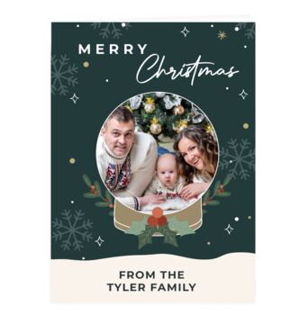 Personalised Pack Of Ten Photo Christmas Cards, 6 of 6