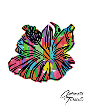 Hibiscus Flower Caribbean Gift Artwork, 2 of 2
