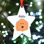 Cockapoo Christmas Dog Breec Decoration Personalised, thumbnail 6 of 9