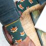 Dapper Fox Men's Bamboo Dress Socks Green, thumbnail 1 of 5