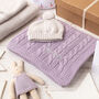 Luxury Baby Girl Purple And Grey Knitted Gift Box, thumbnail 4 of 12