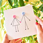 Couple Holding Hands Anniversary Card, thumbnail 4 of 4