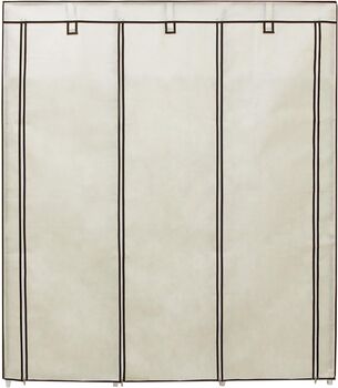 Canvas Wardrobe Folding Fabric Closet Rack, 3 of 9