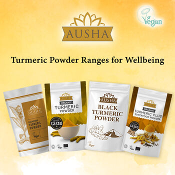 Ausha Great Taste Award Organic Turmeric Powder 200g Double Strength, 8 of 12