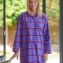 Women's 'Lomond' Tartan Brushed Cotton Nightshirt, thumbnail 1 of 3