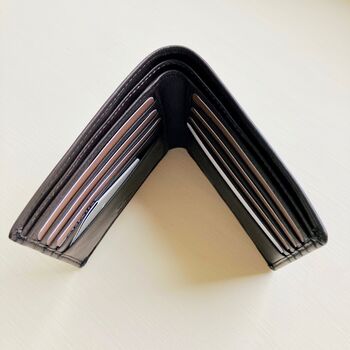 Slim Brown Leather Wallet ~ Rfid Protected, 6 of 7