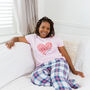 Personalised Woman's Mummy And Me Pyjamas Heart, thumbnail 11 of 12