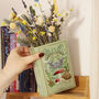 Personalised Ceramic Woodland Book Vase, thumbnail 1 of 2