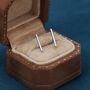 Minimalist Bar Stud Earrings In Sterling Silver, thumbnail 1 of 11