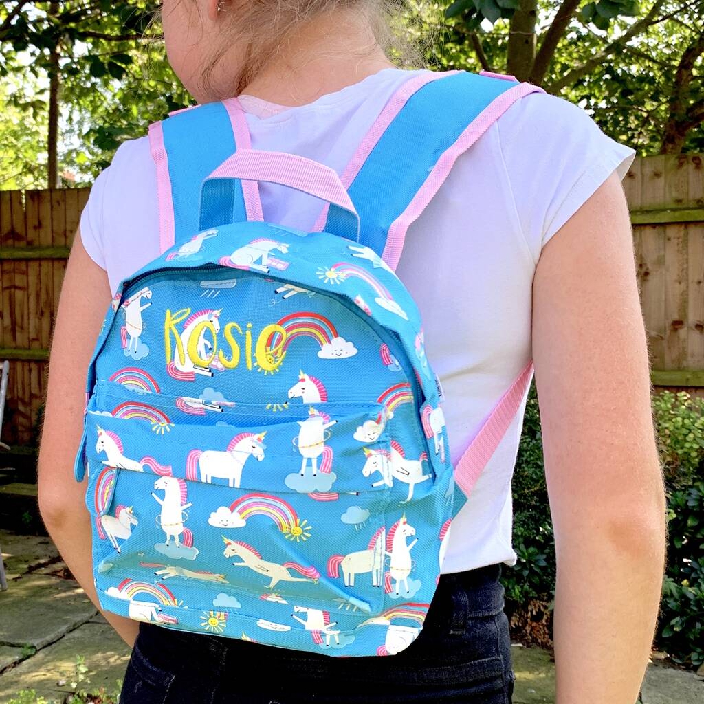 Personalised Kids Unicorn Backpack, 1 of 4