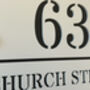 Personalised House Acrylic Number Sign Church, thumbnail 2 of 5