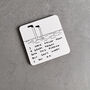 Pudding Coaster – David Shrigley Funny Art Gift, thumbnail 2 of 5