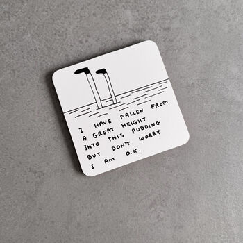 Pudding Coaster – David Shrigley Funny Art Gift, 2 of 5