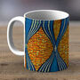 Brown And Blue Ankara Print Mug Fabric Three, thumbnail 1 of 2