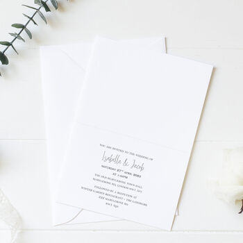 Personalised Wedding Invitations Set Of 10 Love Like You, 2 of 2