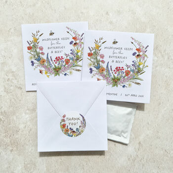 10 Cottage Garden Wildflower Seed Packet Wedding Favours, 7 of 9