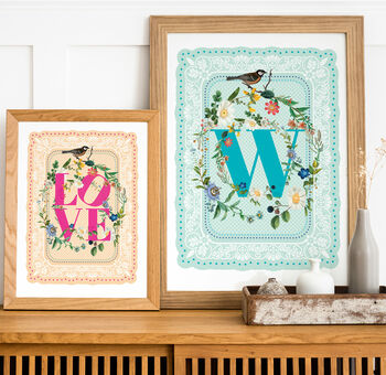 Personalised Letter Vintage Style Print, 5 of 7