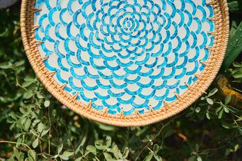 Boho Rattan Coastal Table, 2 of 8