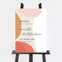 Painterly Colour Pop Wedding Welcome Sign, thumbnail 2 of 3