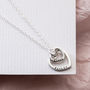 Personalised Mummy And Baby Heart Necklace, thumbnail 5 of 12