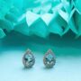 Luscious Blue Topaz 925 Sterling Silver Earrings, thumbnail 1 of 5