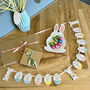 Happy Easter Ceramic Bunny Bunting, thumbnail 7 of 8