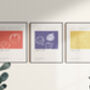 French Kitchen Art Print Fruits Set Of Three, thumbnail 3 of 4