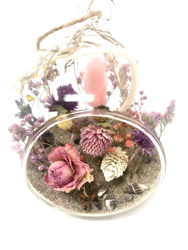 Dried Flower Terrarium, Natural By House Of Moss | notonthehighstreet.com