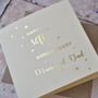 Personalised Gold Foiled Anniversary Card, thumbnail 4 of 4