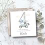 Race Car 2nd Birthday Card, Blue Birthday Card For Son, Nephew,Grandson Any Relationship, thumbnail 2 of 6