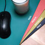Personalised Initials Premium Leather Mouse Mat, thumbnail 2 of 6