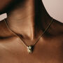 Gold Vermeil Tooth Pendant Necklace, thumbnail 1 of 6
