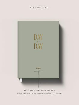 Sage Green Day Per Page A5 Personalised Planner, 4 of 10