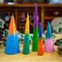 Set Of Three Two Tone Candles, thumbnail 4 of 4