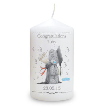 Personalised Me To You Graduation Pillar Candle, 2 of 2
