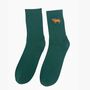 Men's Christmas Highland Cow Embroidered Cotton Socks Five Pack, thumbnail 5 of 8