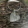 Hammered Two Heart Pendant, thumbnail 4 of 5