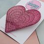 Large Heart Pink Glitter Resin Hair Clip, thumbnail 4 of 4