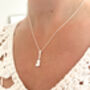 Sterling Silver Violin Pendant Necklace, thumbnail 3 of 7